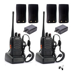 Par de Handies Baofeng BF-888S Uhf + 4 Bateras